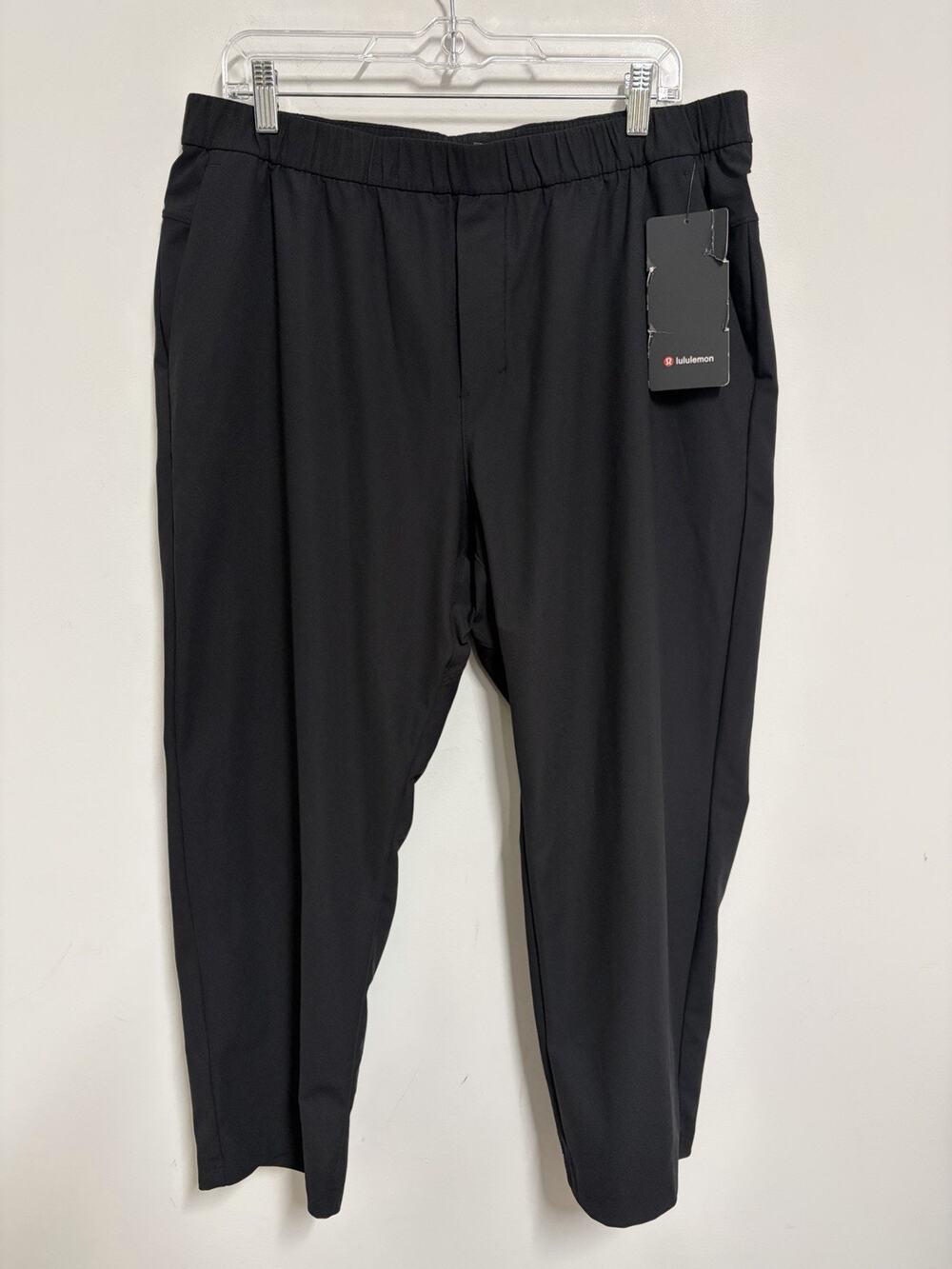 NWT Lululemon Mens XL SHORT Black ABC Warpstreme Pull On Pants 25” Inseam